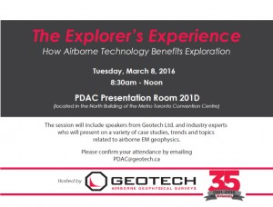 PDAC 2016 seminar - The Explorer's Experience