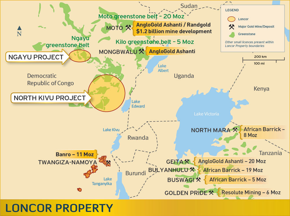 Loncor and joint venture partner Randgold to fly VTEM survey over Ngayu project