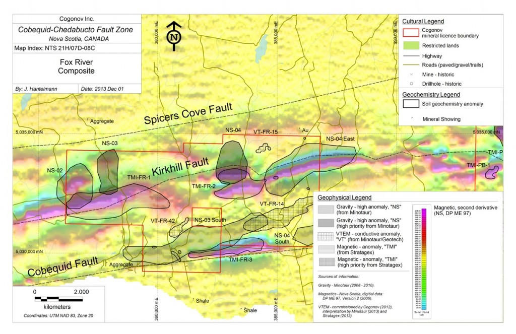 Chilean Metals Inc - Cogonov Inc - Cobequid - Fox River Composite