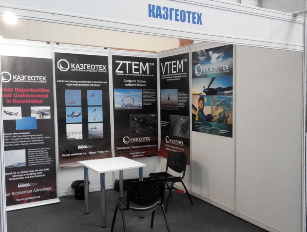 KazGeotech booth set up - edit