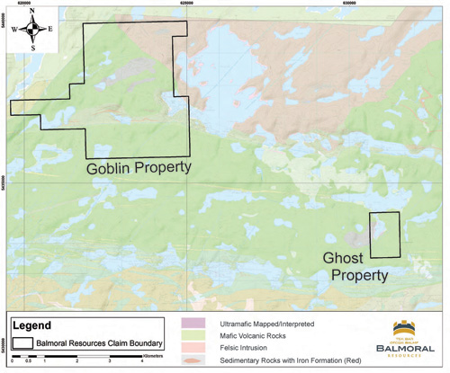 Figure 3 - Goblin Property Geology