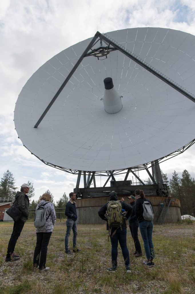 HZDR personnel and local partners during the tour of the Sodankylä Geophysical Observatory