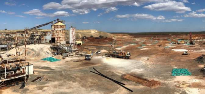 Drilling at the Grace deposit where two reverse circulation rigs are operating